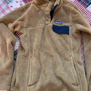 Patagonia Tan Fleece Jacket